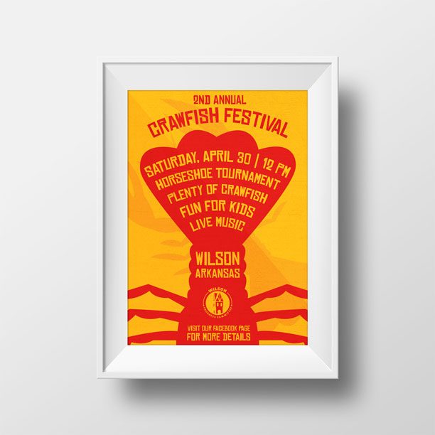 crawfish festival poster